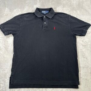 Polo Ralph Lauren Mens Black Short Sleeve Classic Fit Size L